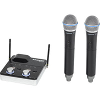 Thumbnail for Samson SWC288MHQ8-K Concert 288m Handheld Dual-Channel Wireless Handheld Microphone System