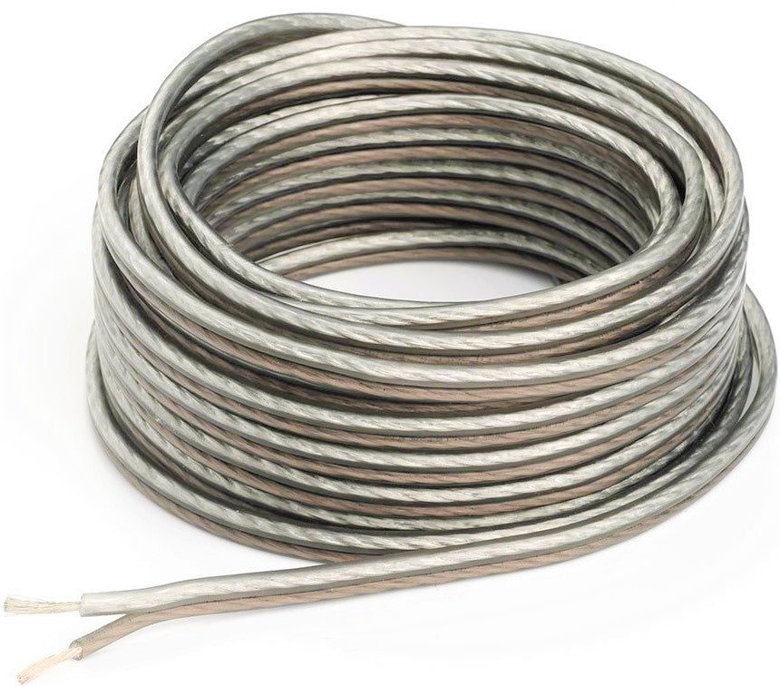 American Terminal 25 Ft 8 Gauge Subwoofer Speaker Wire Stranded Copper Mix Zip Hook Up Cable