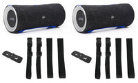 Thumbnail for 1 Pair Alpine AD-SPK1PRO Turn1 Waterproof Bluetooth Speaker with Universal Roll Bar Mounting Kit