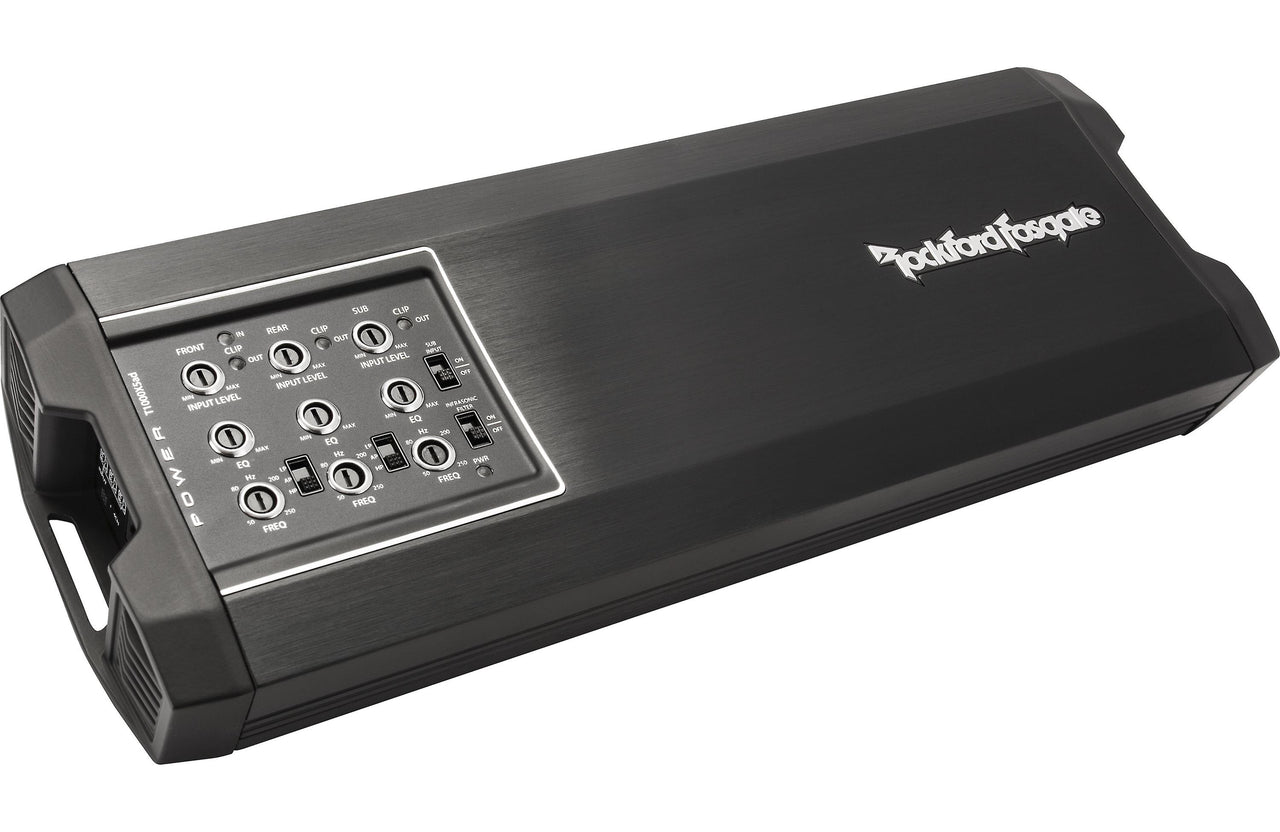 Rockford Fosgate Power T1000x5ad Compact 5-channel car amplifier 100 watts RMS x 4 at 2 to 4 ohms + 600 watts RMS x 1 at 1 to 2 ohms