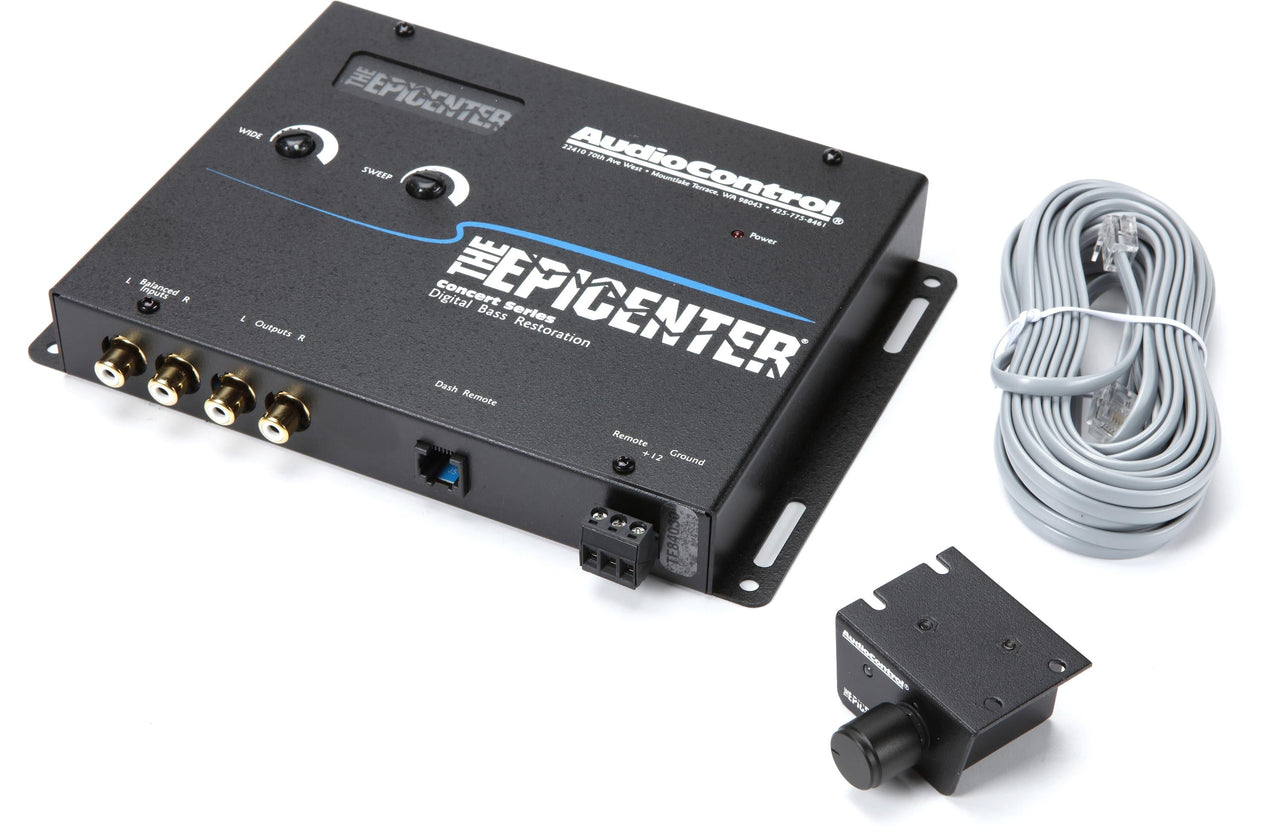 AudioControl The Epicenter Digital Bass Restoration Processor + Free Absolute Electrical Tape+ Phone Holder
