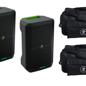 2 Mackie Thump GO 8" Portable Battery-Powered Loudspeaker  & Carry Bag