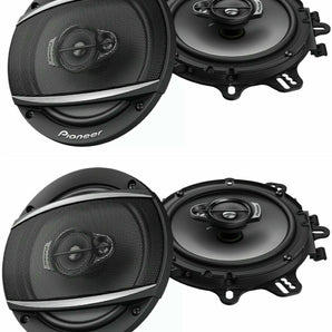 Pioneer 2 Pairs TS-A1680F 6.5" 4-Way 350W A-Series Coaxial Speakers + Absolute SW16G50 16 Gauge 50ft Speaker Wire