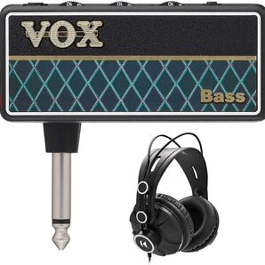 VOX AP2BS amPlug 2 Bass Headphone Amplifier with Certified Over-Ear Headphones