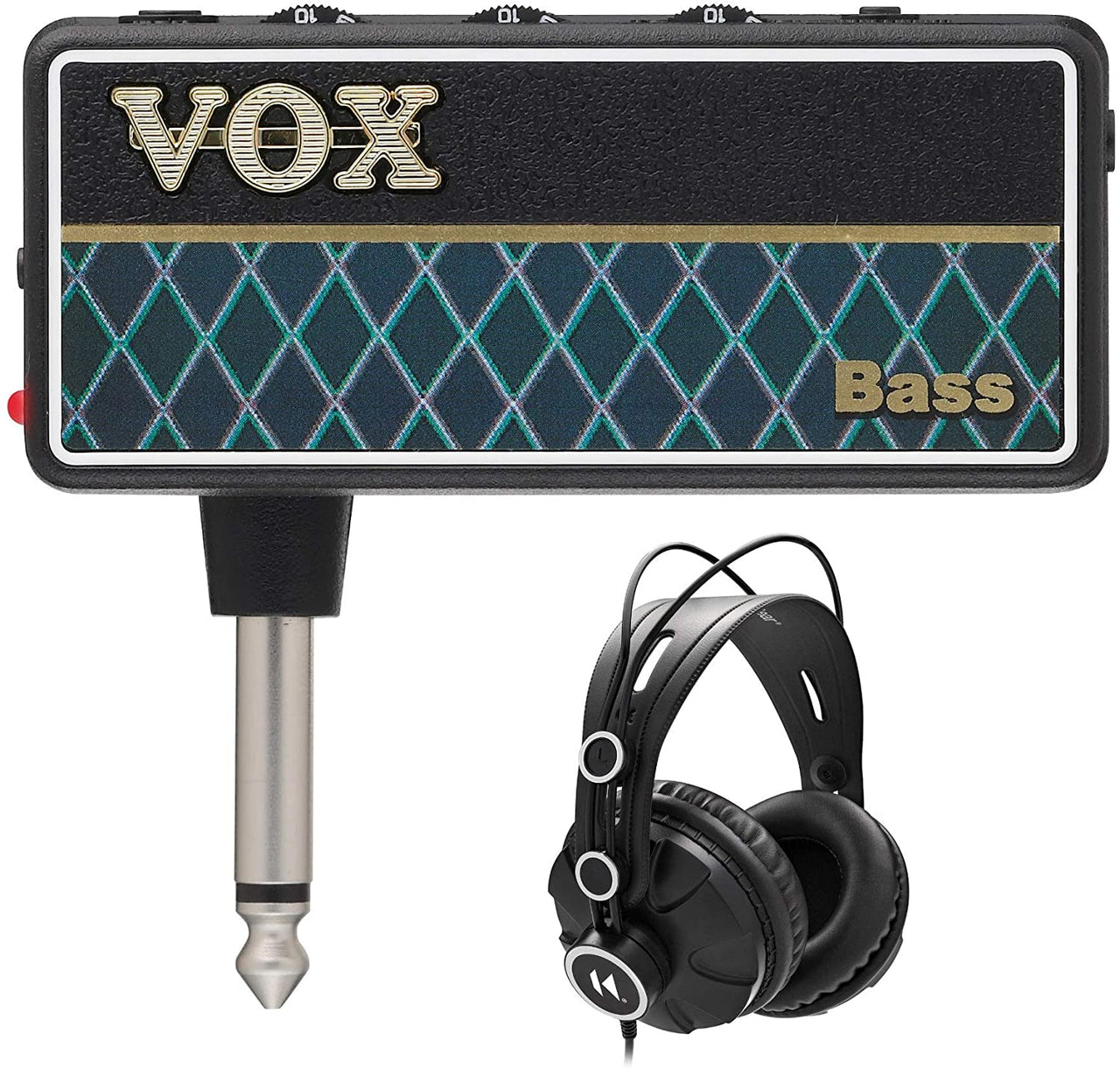 VOX AP2BS amPlug 2 Bass Headphone Amplifier with Certified Over-Ear Headphones
