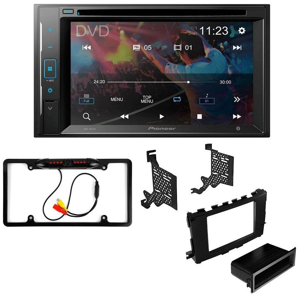 Pioneer AVH-240EX Double DIN DVD Camera Dash install Kit for 2013-2017 Nissan Altima